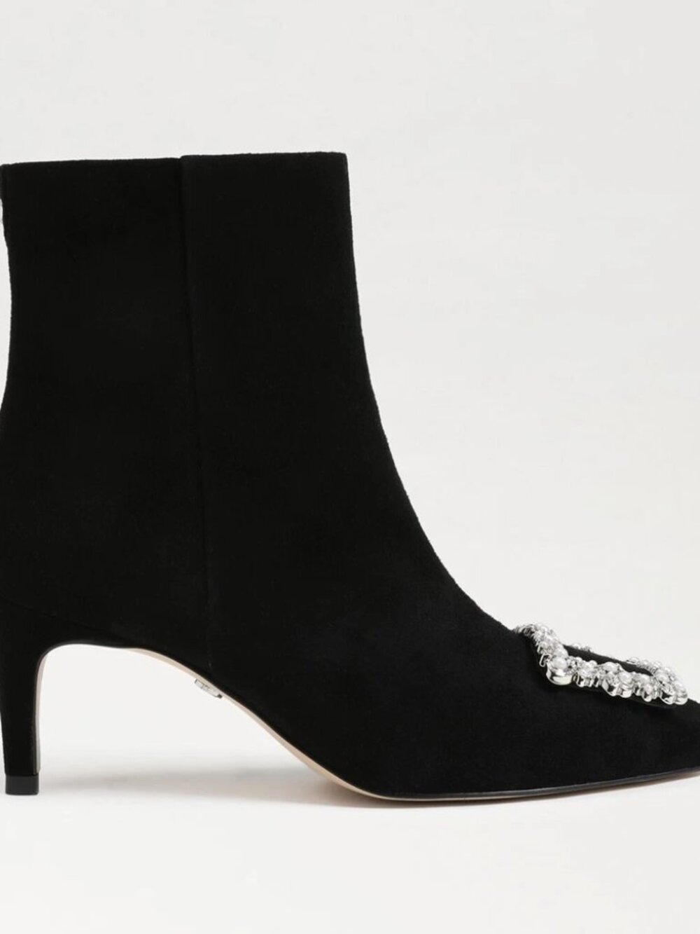 Sam Edelman Ulissa Luster Black Suede Bootie 7.5 - Picture 3 of 13